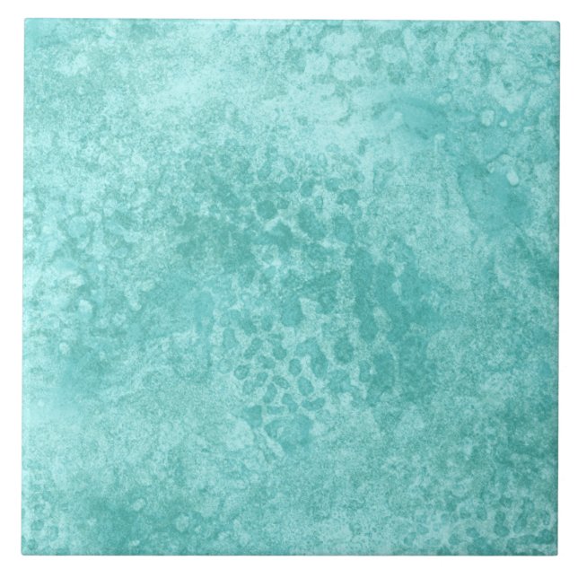 Blue Mint Sea Green Texture Ceramic Tile (Front)