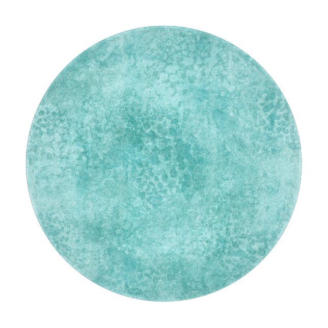 Blue Mint Sea Green Texture Cutting Board (Front)