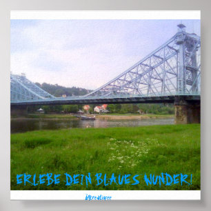 Blue miracle Dresden Poster
