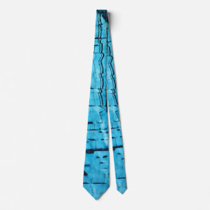 Blue Mirror Tie