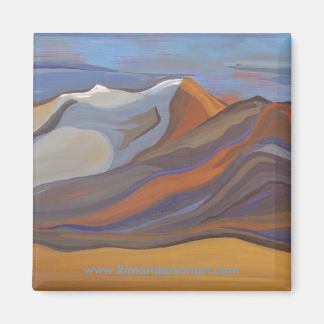 Blue Mission Mountains Magnet (Front)