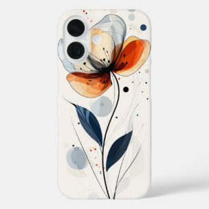 Blue Mist Blossom iPhone 16 Case