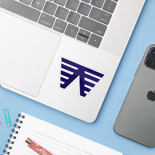 Blue Modern and Minimal Letter W Monogram