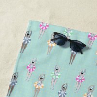 Blue Modern Artistic Swimmers Swimming Pool 