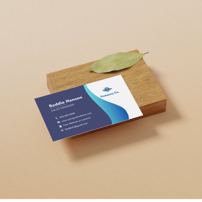 Blue Modern Business Card (Creator Uploaded)
