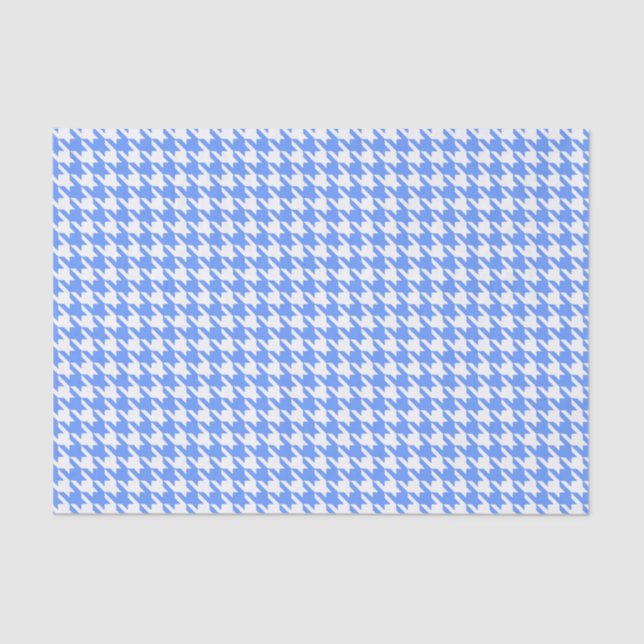 Blue Modern Houndstooth at Emporiomoffa Tissue Paper (Front)