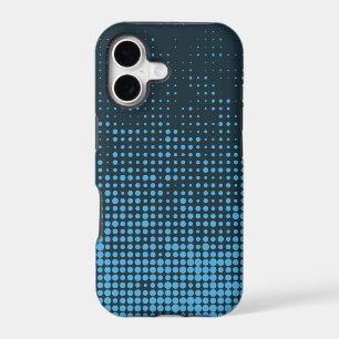 Blue, modern, retro, cool, trendy dot pattern