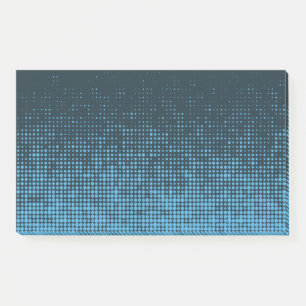Blue, modern, retro, cool, trendy dot pattern post-it notes