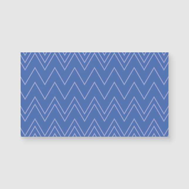 Blue, modern, simple, cool, trendy zigzag pattern (Front)