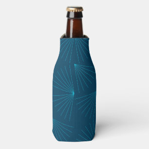 Blue, modern, simple light celebration concept bottle cooler