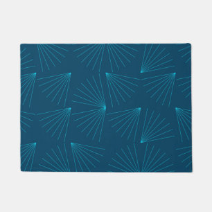 Blue, modern, simple light celebration concept doormat