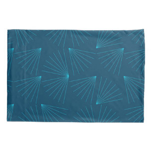 Blue, modern, simple light celebration concept pillowcase