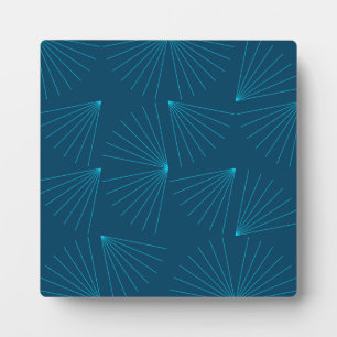 Blue, modern, simple light celebration concept plaque