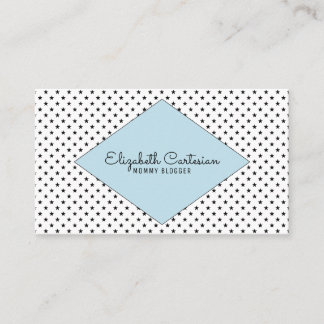 Blue Modern Stars Business Card