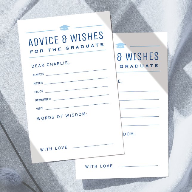 Blue Modern Typography Graduate advice & wishes  (Blue Modern Typography Graduate advice & wishes)
