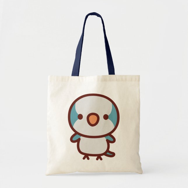 blue Monk parakeet Tote Bag (Front)