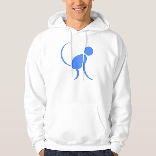 Blue Monkey Hoodie (Front)