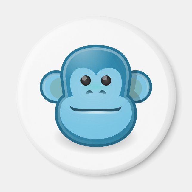 Blue Monkey Magnet (Front)