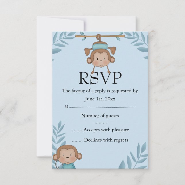 Blue Monkey RSVP (Front)