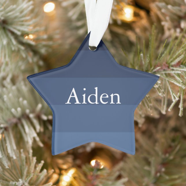 Blue Monochromatic Ornament (Tree)