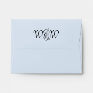 Blue Monogram Envelope