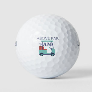 Blue Monogram Initial Golf Balls