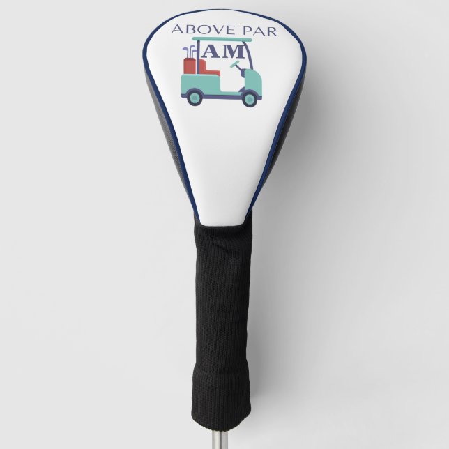 Blue Monogram Initial Golf Head Cover (Front)
