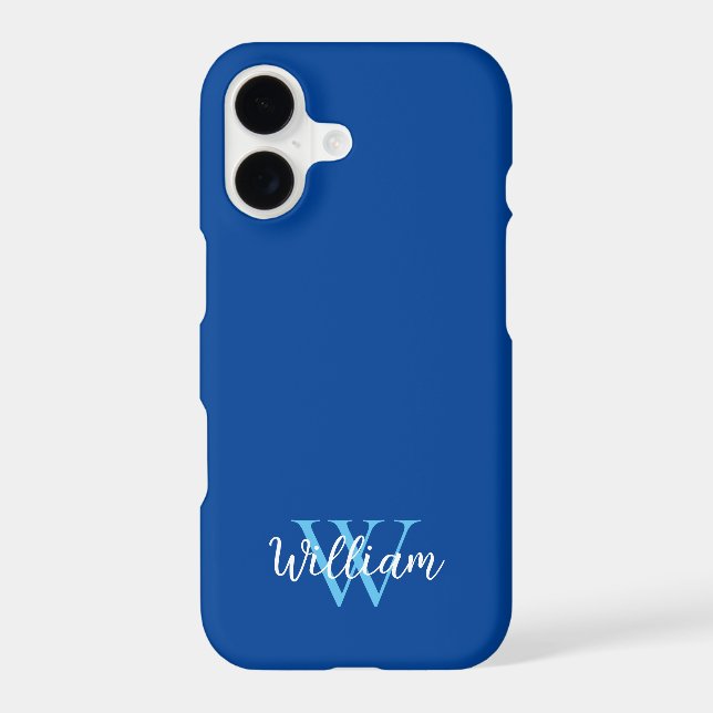 Blue Monogram Name Personalised (Back)