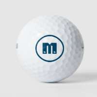 Blue Monogrammed