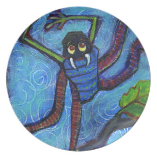 blue monster bug plate
