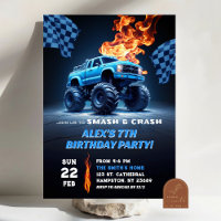 Blue Monster Truck Birthday