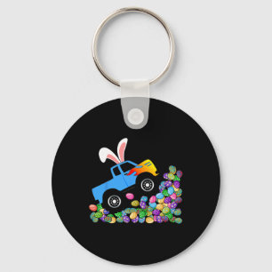 Blue Monster Truck Climbing Easter Eggs Kids  Key Ring