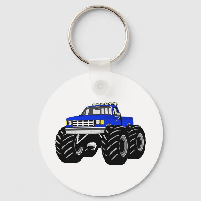 BLUE MONSTER TRUCK KEY RING (Front)