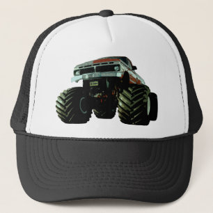 Blue Monster Truck Trucker Hat