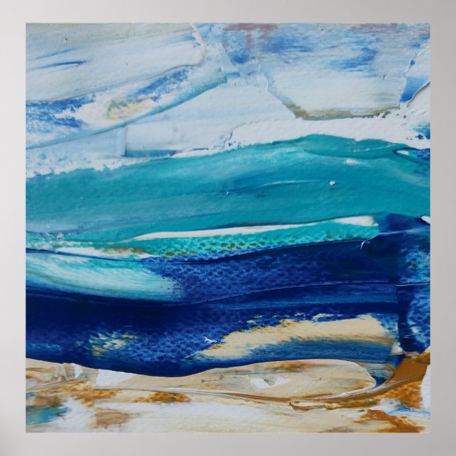 Blue Monticelli Arte print  (Front)