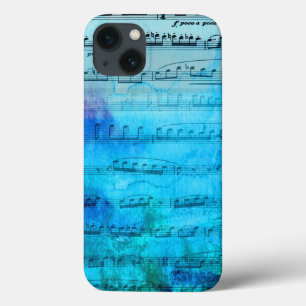 Blue Mood Music Watercolor Phone case