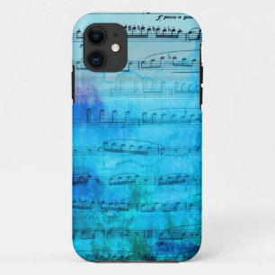 Blue Mood Music Watercolor Phone case