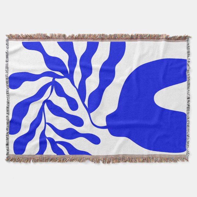 Blue Mood Throw Blanket (Front)