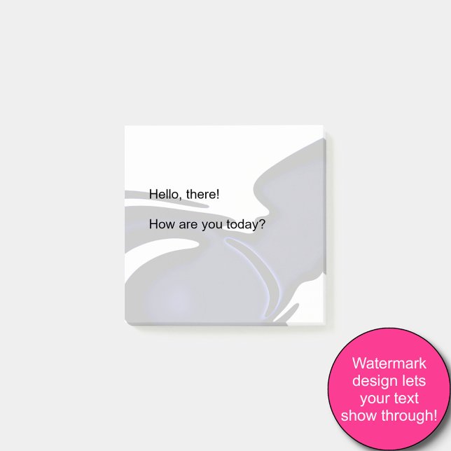 Blue Moon: Abstract Blue, White & Black Post-it Notes (Creator Uploaded)