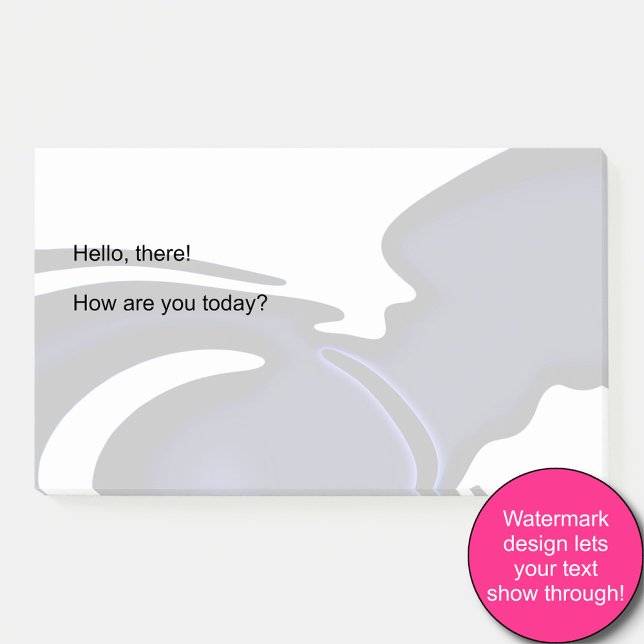 Blue Moon: Abstract Blue, White & Black Post-it Notes (Creator Uploaded)