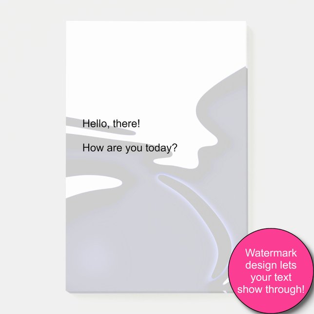 Blue Moon: Abstract Blue, White & Black Post-it Notes (Creator Uploaded)