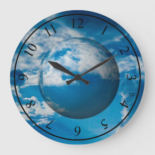 Blue Moon - Acrylic Wall Clock