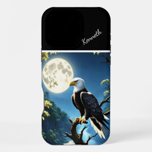 Blue Moon and Nighttime Eagle iPhone 16 Pro Max Case