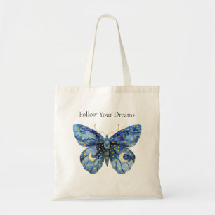 Blue Moon Butterfly Tote Bag