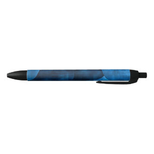Blue Moon Circles Black Ink Pen
