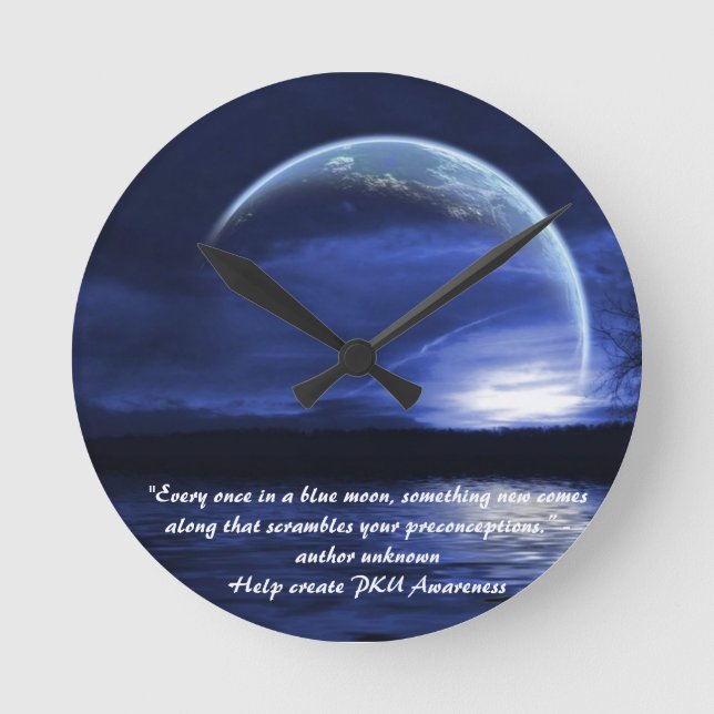 blue moon clock (Front)