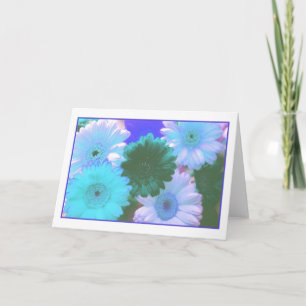 Blue Moon Daisy Greeting Card