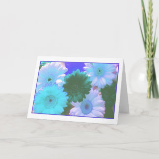 Blue Moon Daisy Greeting Card
