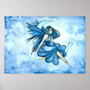 Blue Moon Fairy Poster
