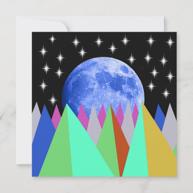 Blue Moon Flat Card (Front)